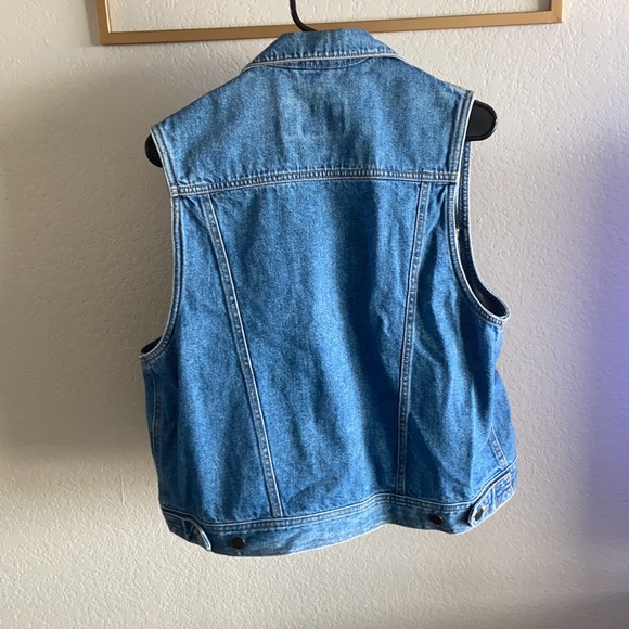 Vintage Denim Vest- Eddie Bauer - Picture 5 of 6